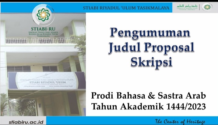  Pengumuman Judul Proposal Skripsi 